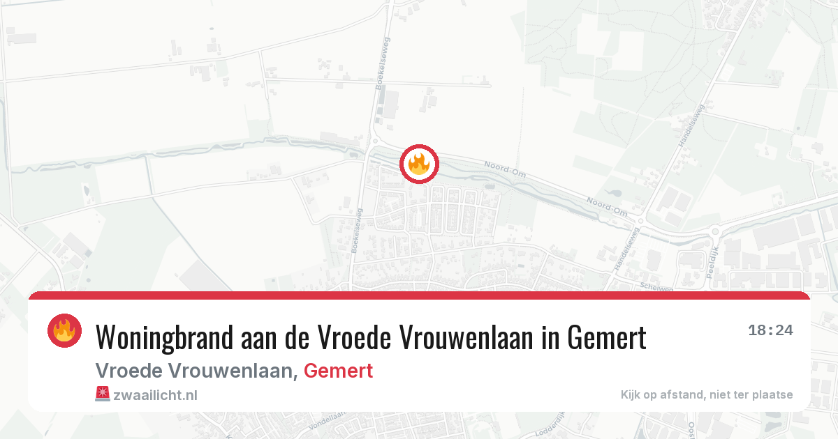 Woningbrand aan de Vroede Vrouwenlaan in Gemert — 3 mei 2026