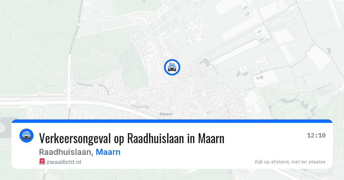 Verkeersongeval op Raadhuislaan in Maarn — 25 mrt 2026