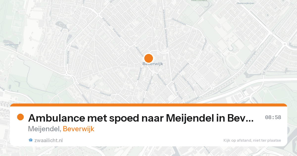 Ambulance met spoed naar Meijendel in Beverwijk — 8 feb 2026