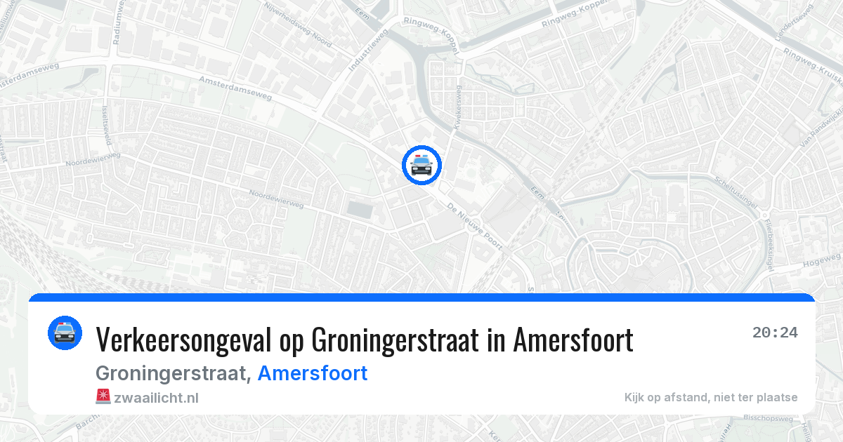 Verkeersongeval op Groningerstraat in Amersfoort — 11 jul 2026