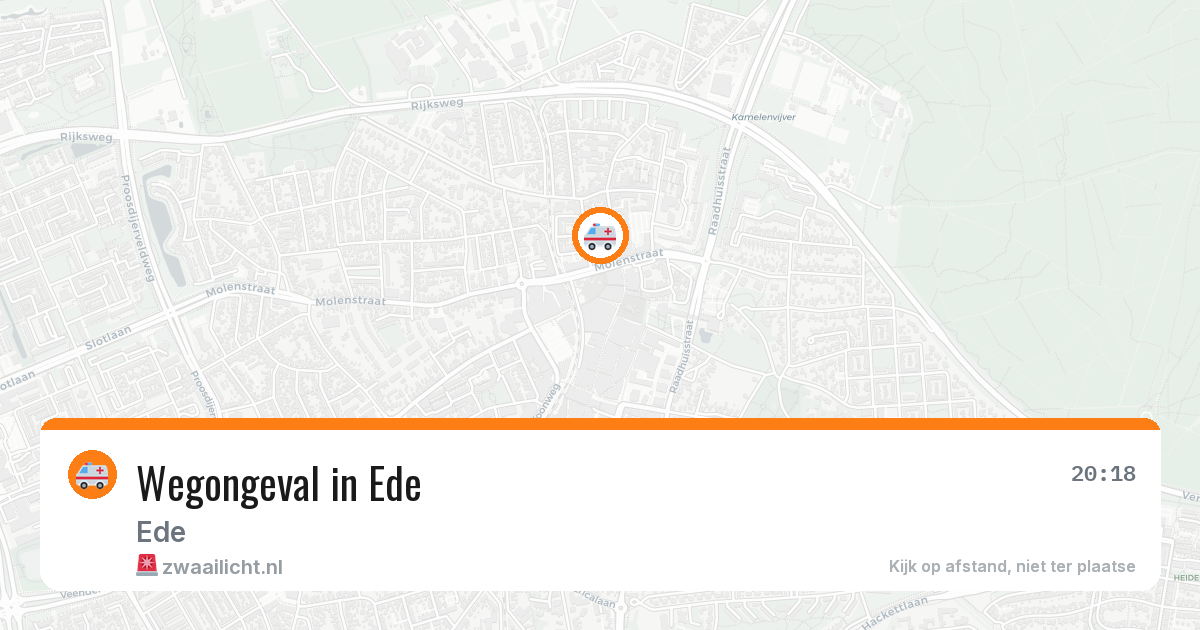 Wegongeval in Ede — 11 apr 2026
