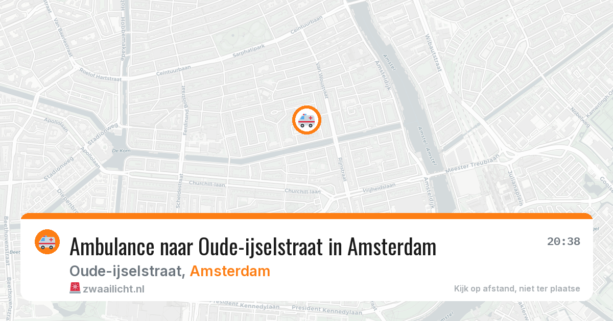 Ambulance naar Oude-ijselstraat in Amsterdam — 12 jul 2026