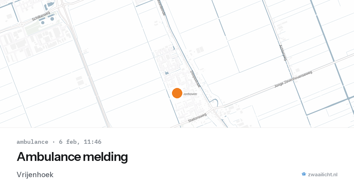 Ambulance melding — 6 feb 2026