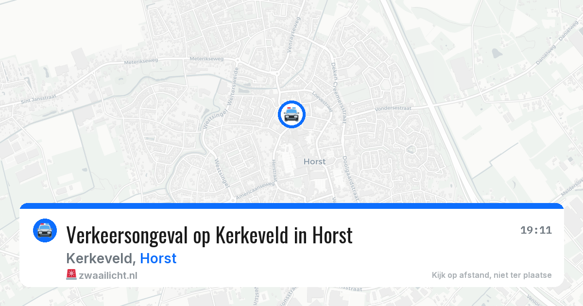 Verkeersongeval op Kerkeveld in Horst — 27 jan 2026