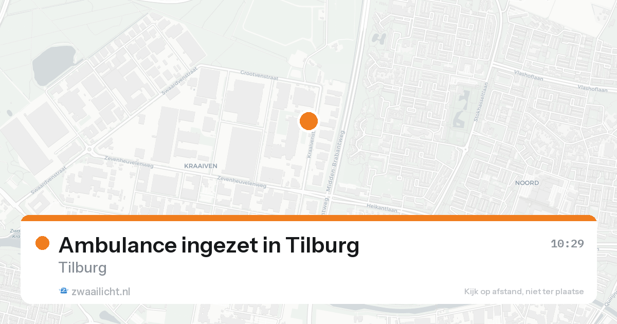 Ambulance ingezet in Tilburg — 8 feb 2026