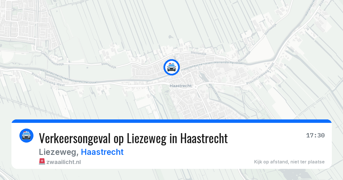 Verkeersongeval op Liezeweg in Haastrecht — 3 jun 2026