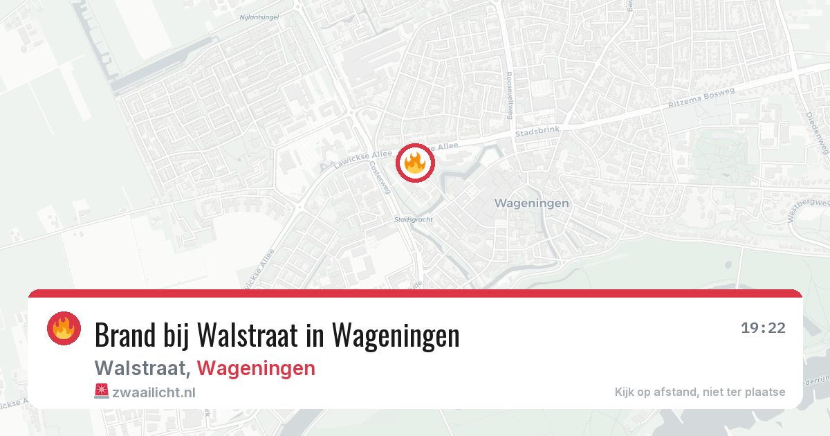 Brand bij Walstraat in Wageningen — 8 feb 2026