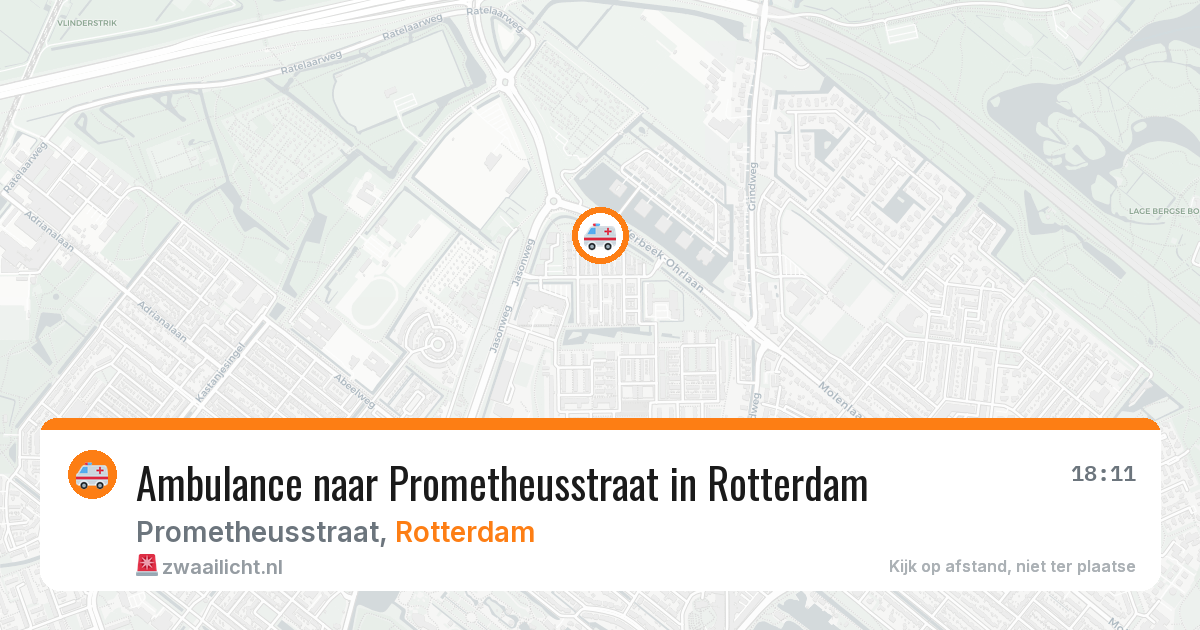Ambulance naar Prometheusstraat in Rotterdam — 31 mrt 2026