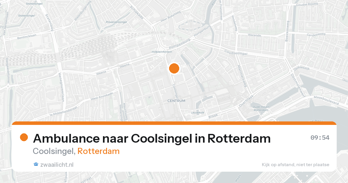 Ambulance naar Coolsingel in Rotterdam — 18 aug 2026