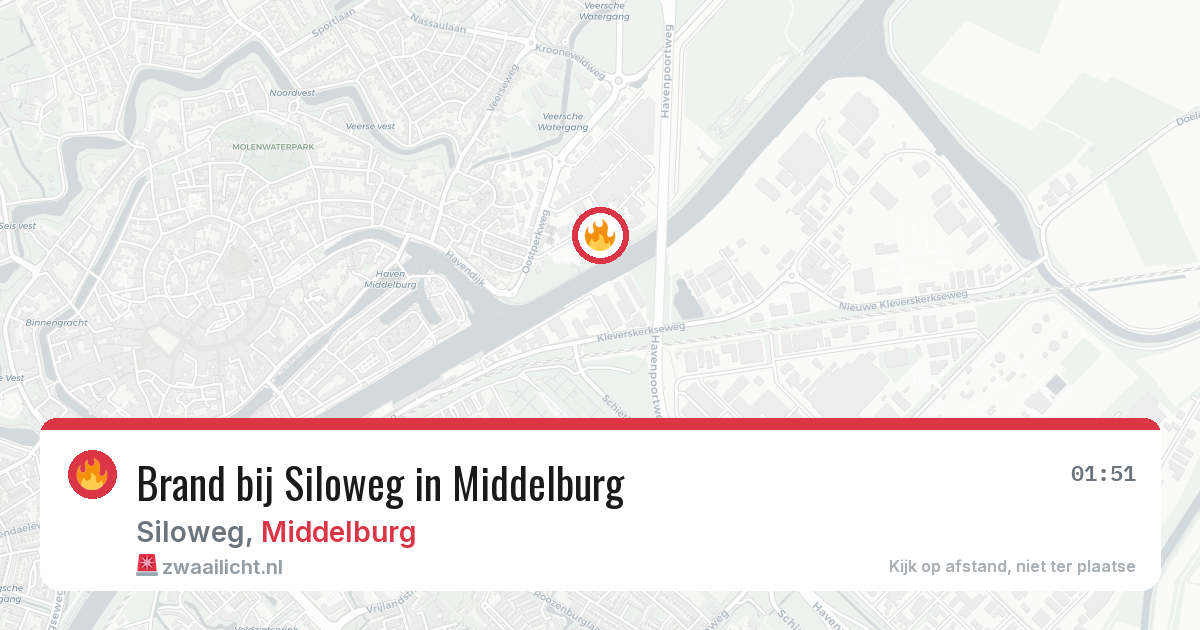 Brand bij Siloweg in Middelburg — 12 aug 2026