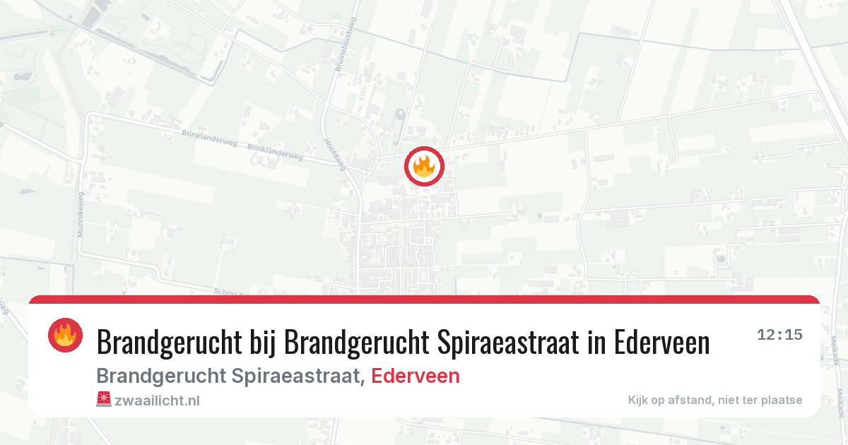 Brandgerucht bij Brandgerucht Spiraeastraat in Ederveen — 5 feb 2026