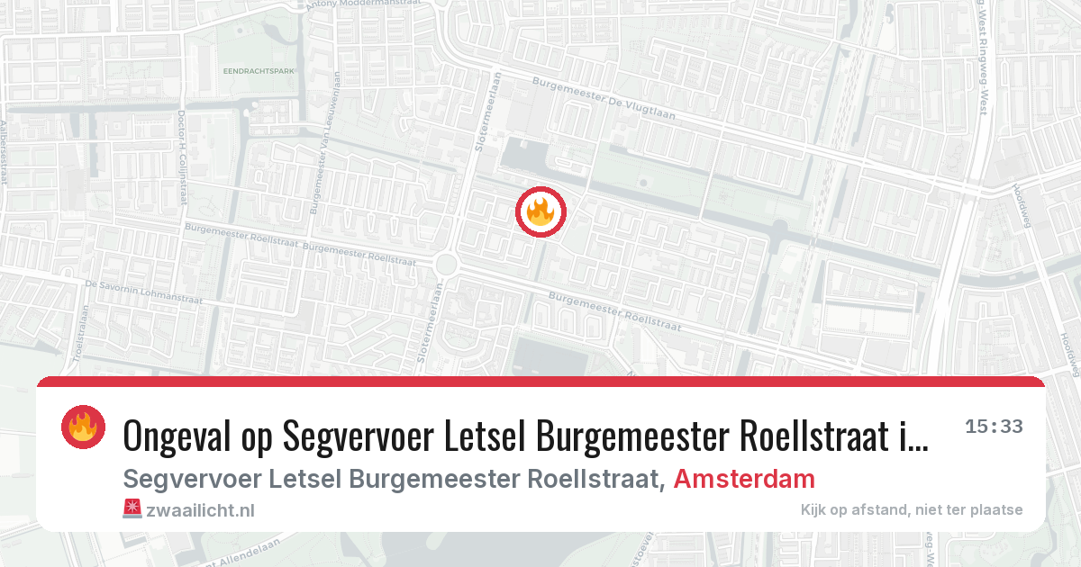 Ongeval op Segvervoer Letsel Burgemeester Roellstraat in Amsterdam — 17 jun 2026