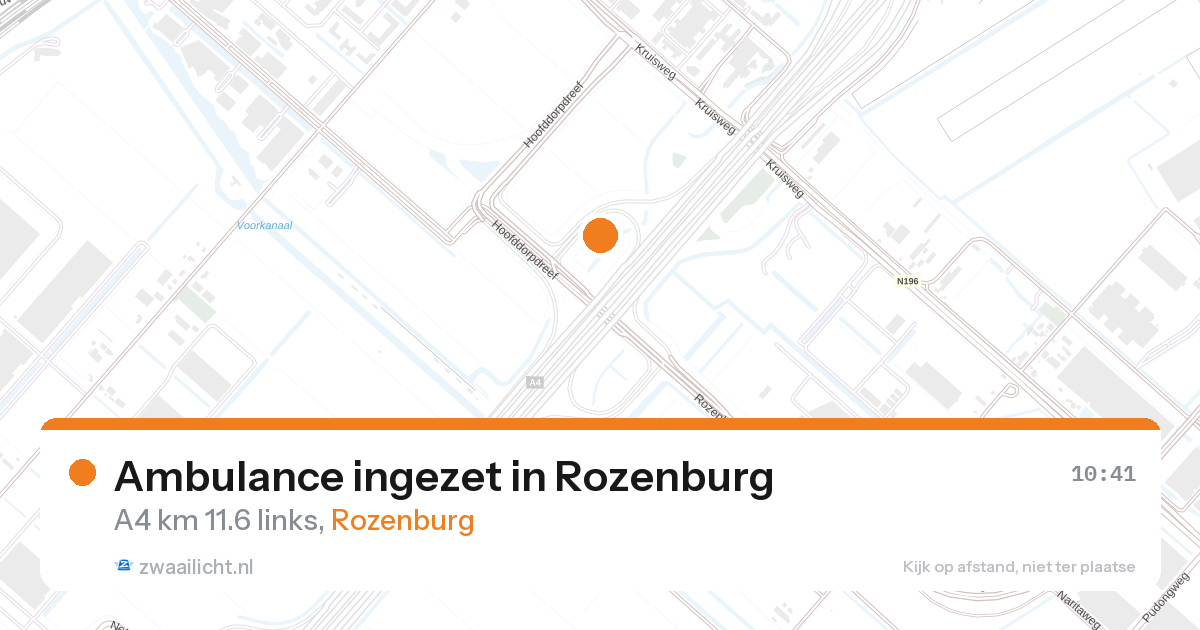 Ambulance ingezet in Rozenburg — 27 aug 2026
