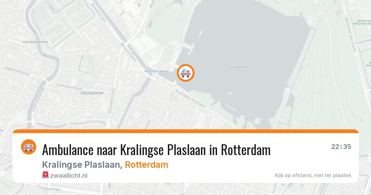Ambulance naar Kralingse Plaslaan in Rotterdam — 20 mei 2026