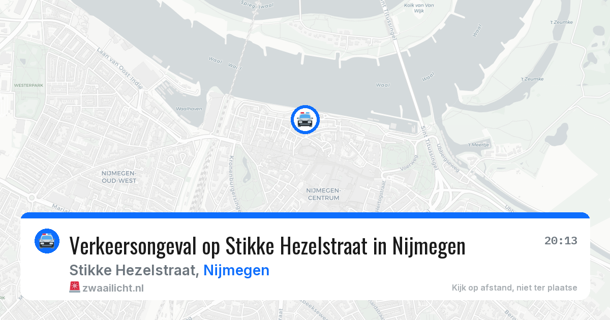 Verkeersongeval op Stikke Hezelstraat in Nijmegen — 1 mei 2026