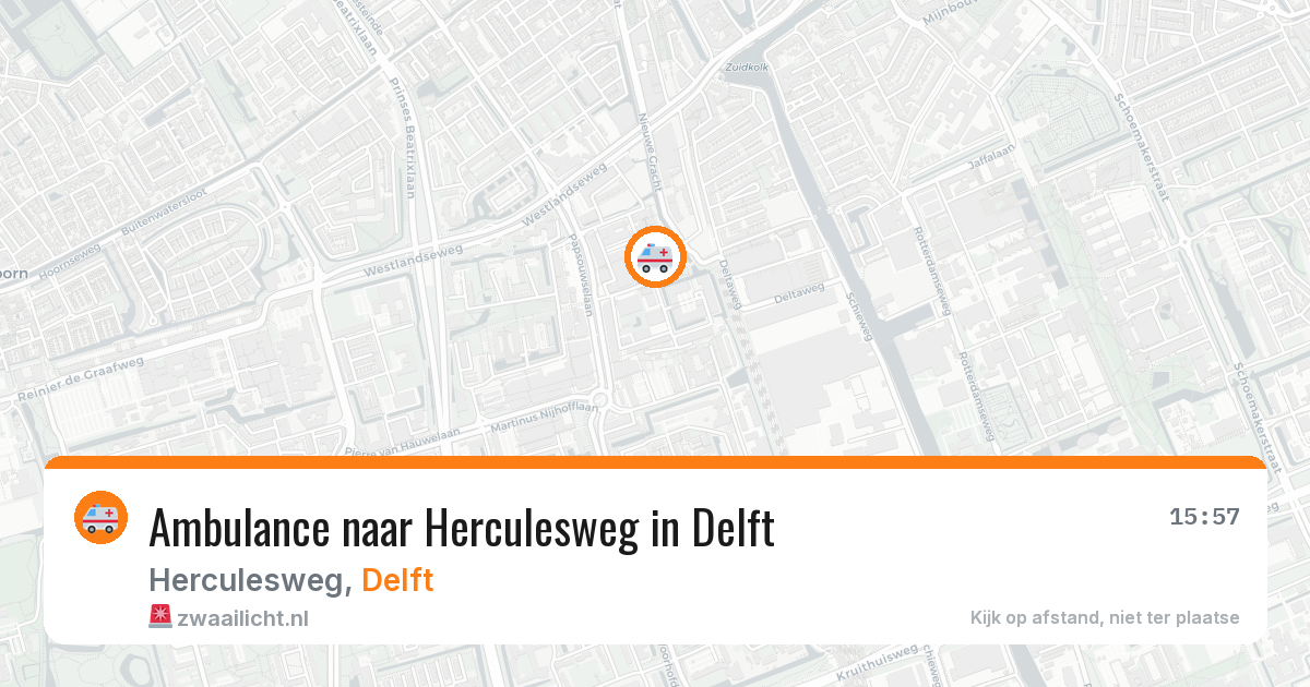 Ambulance naar Herculesweg in Delft — 29 jan 2026