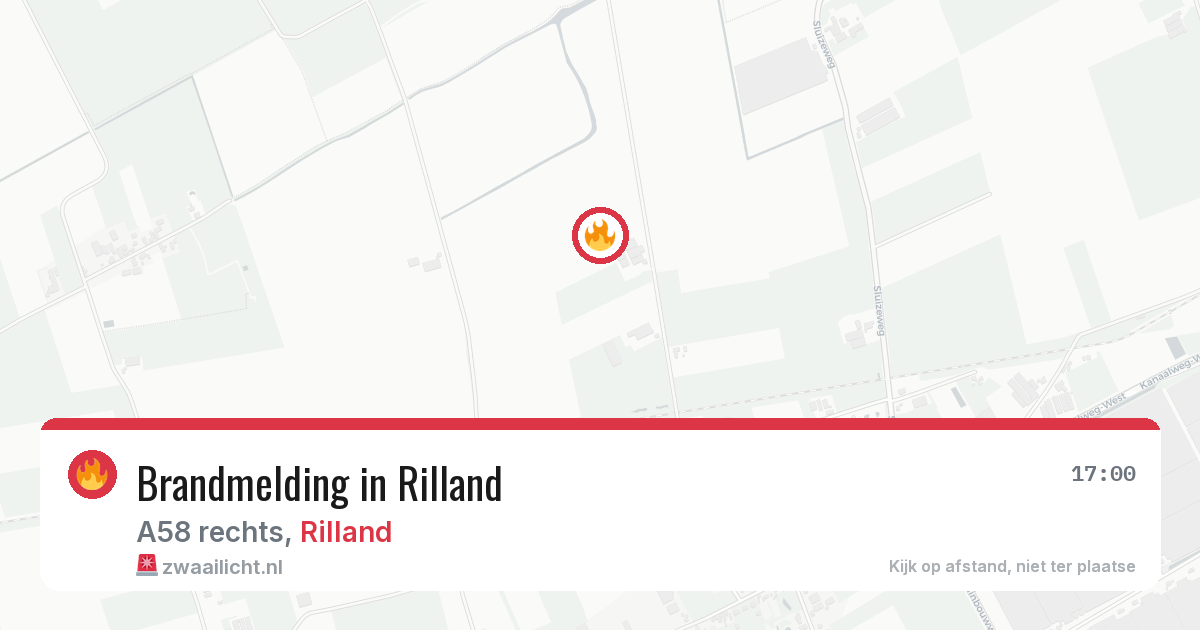 Brandmelding in Rilland — 20 jul 2026