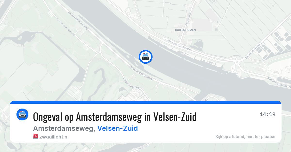 Ongeval op Amsterdamseweg in Velsen-Zuid — 22 mrt 2026