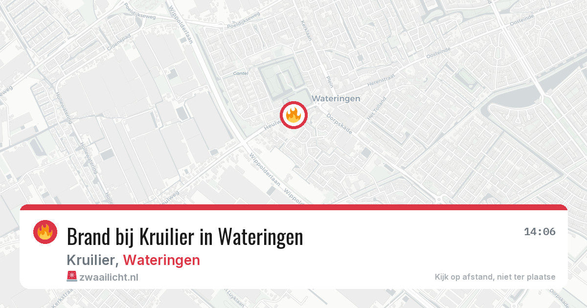 Brand bij Kruilier in Wateringen — 23 jul 2026