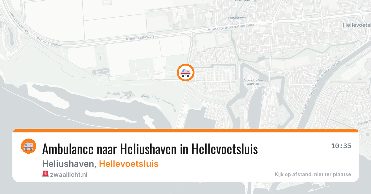 Ambulance naar Heliushaven in Hellevoetsluis — 13 jun 2026