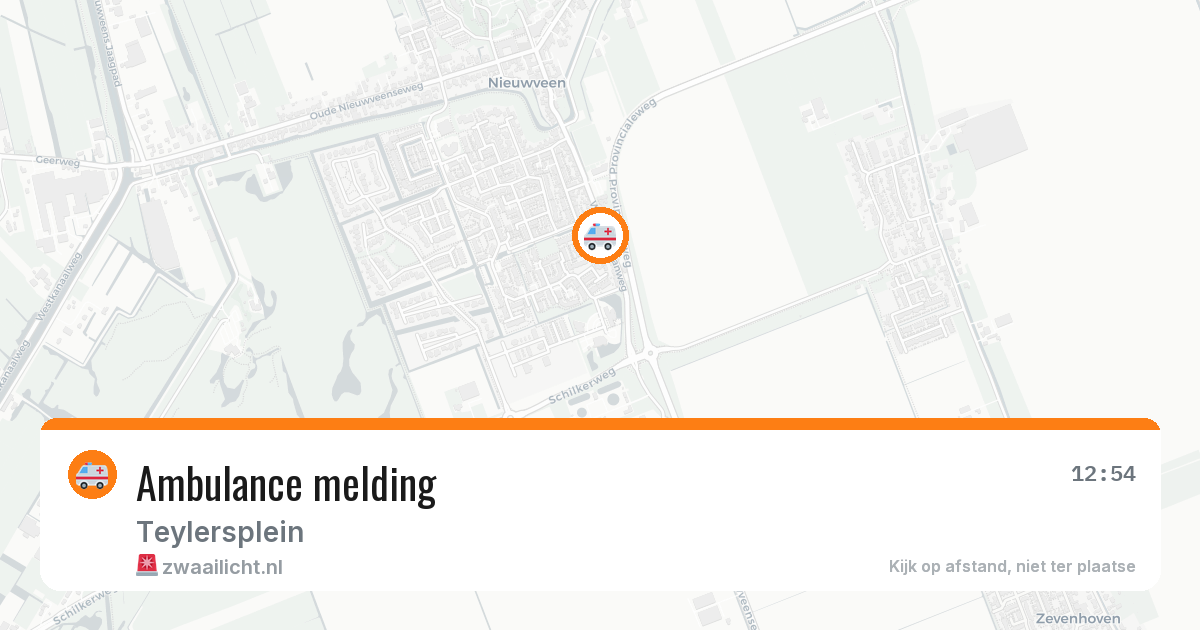 Ambulance melding — 9 jul 2026