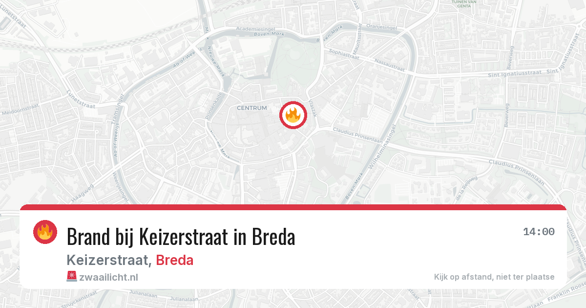 Brand bij Keizerstraat in Breda — 2 aug 2026