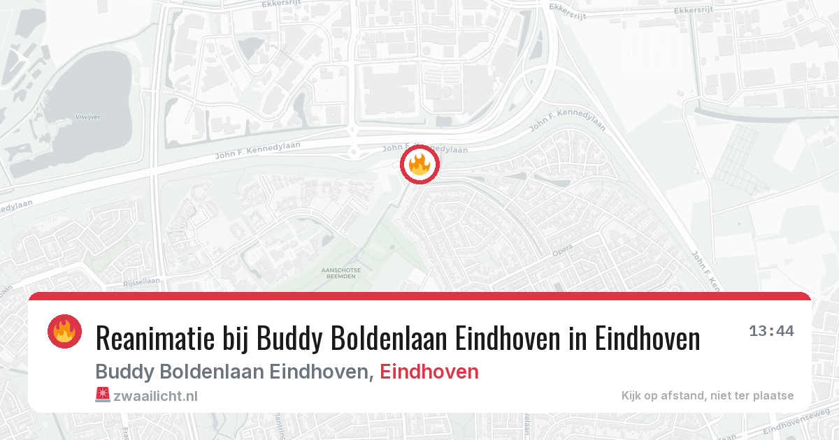 Reanimatie bij Buddy Boldenlaan Eindhoven in Eindhoven — 31 jul 2026
