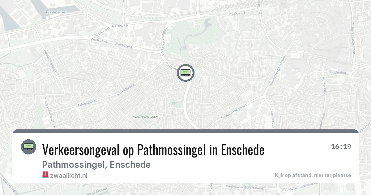 Verkeersongeval op Pathmossingel in Enschede — 18 jun 2026