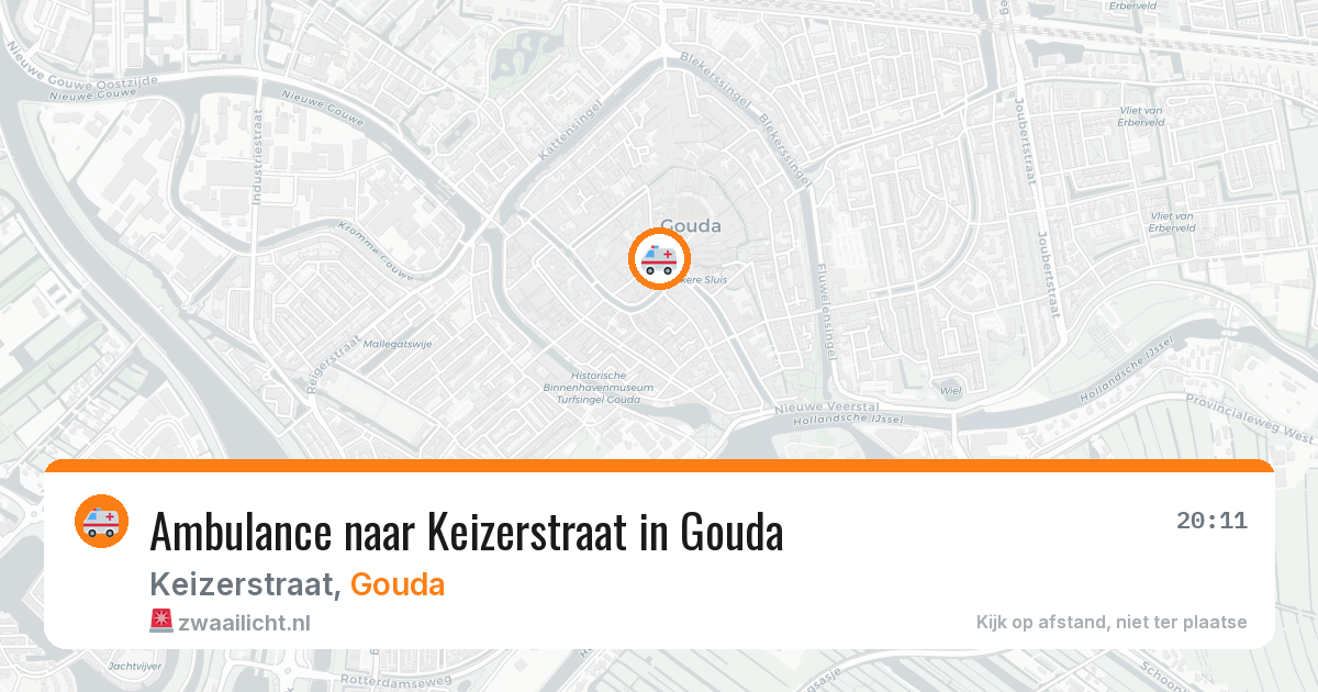 Ambulance naar Keizerstraat in Gouda — 11 jul 2026