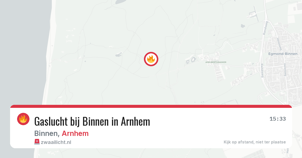 Gaslucht bij Binnen in Arnhem — 10 aug 2026