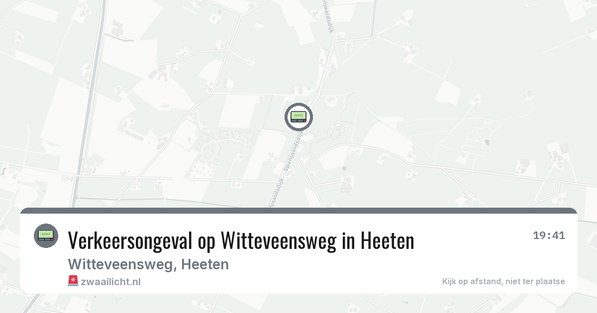 Verkeersongeval op Witteveensweg in Heeten — 4 jul 2026
