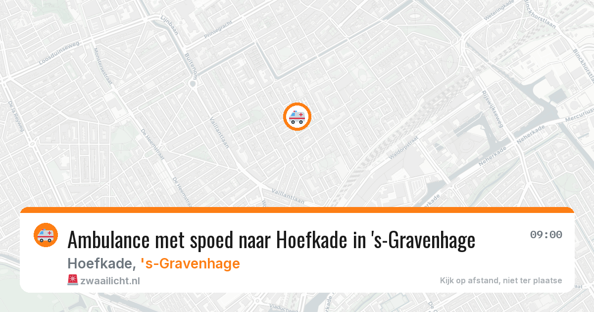 Ambulance met spoed naar Hoefkade in 's-Gravenhage — 12 aug 2026
