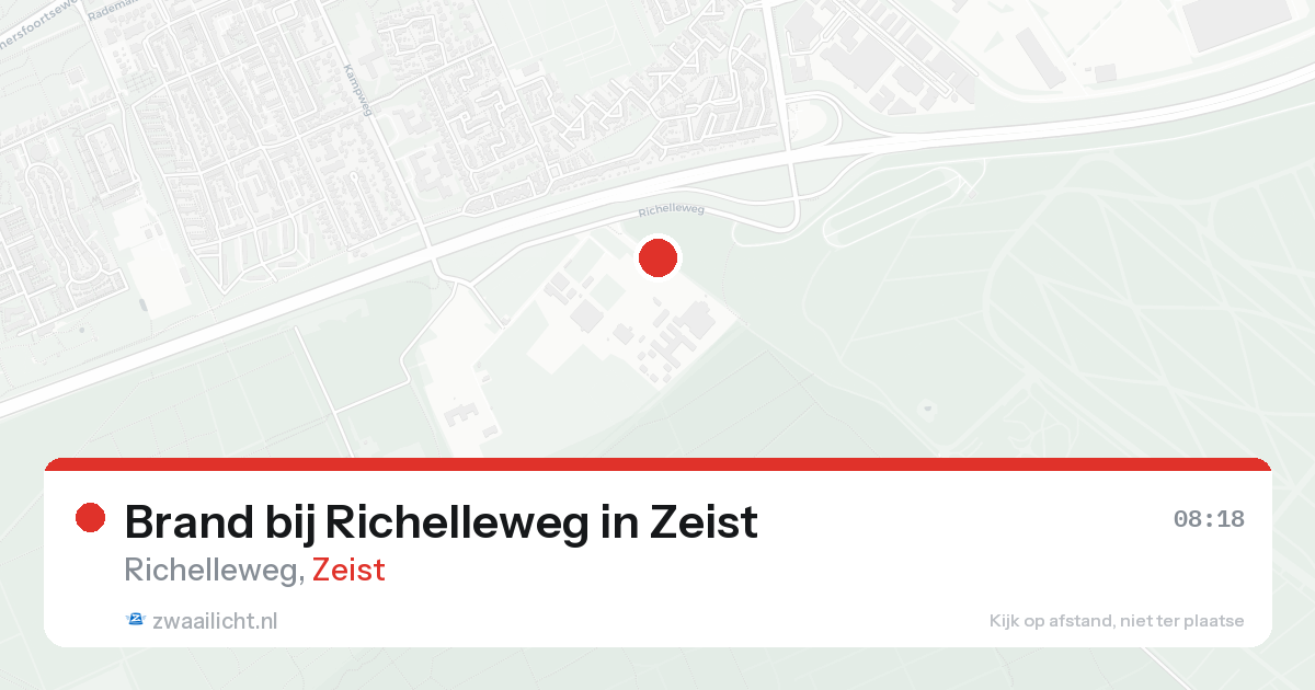 Brand bij Richelleweg in Zeist — 7 feb 2026