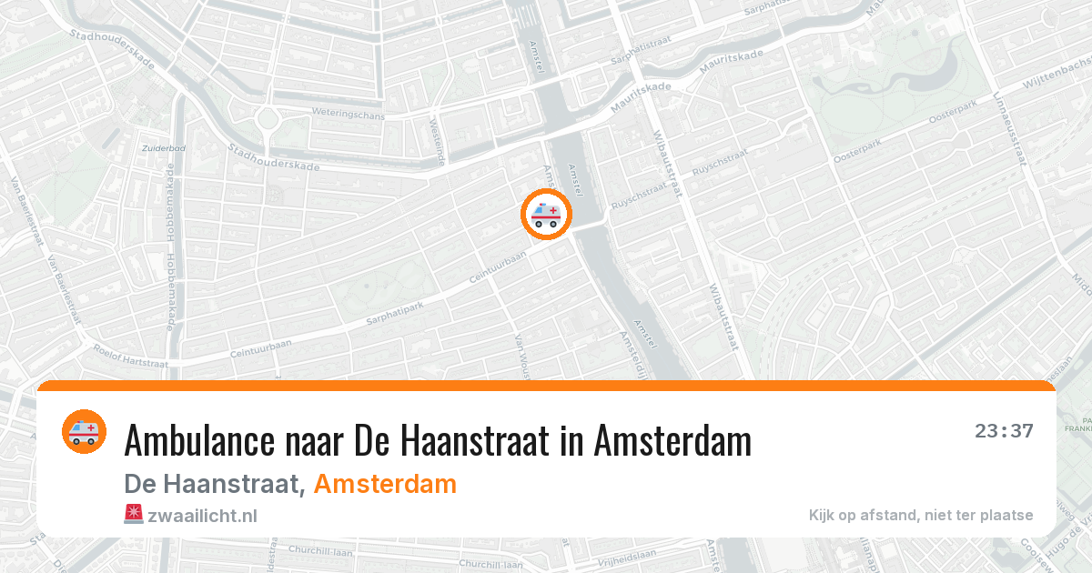 Ambulance naar De Haanstraat in Amsterdam — 3 jun 2026