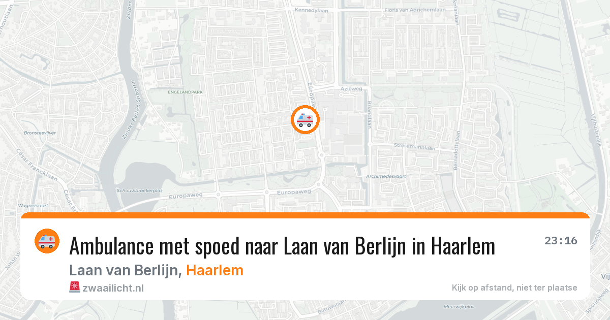 Ambulance met spoed naar Laan van Berlijn in Haarlem — 29 jan 2026