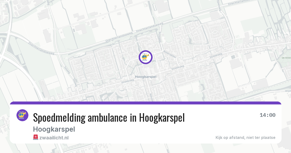 Spoedmelding ambulance in Hoogkarspel — 7 mrt 2026