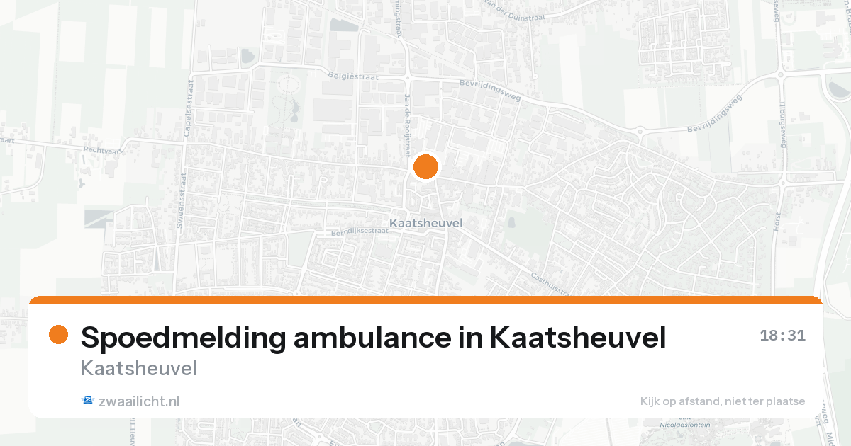 Spoedmelding ambulance in Kaatsheuvel — 30 jan 2026