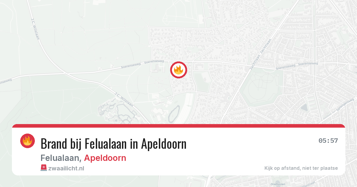 Brand bij Felualaan in Apeldoorn — 6 jun 2026
