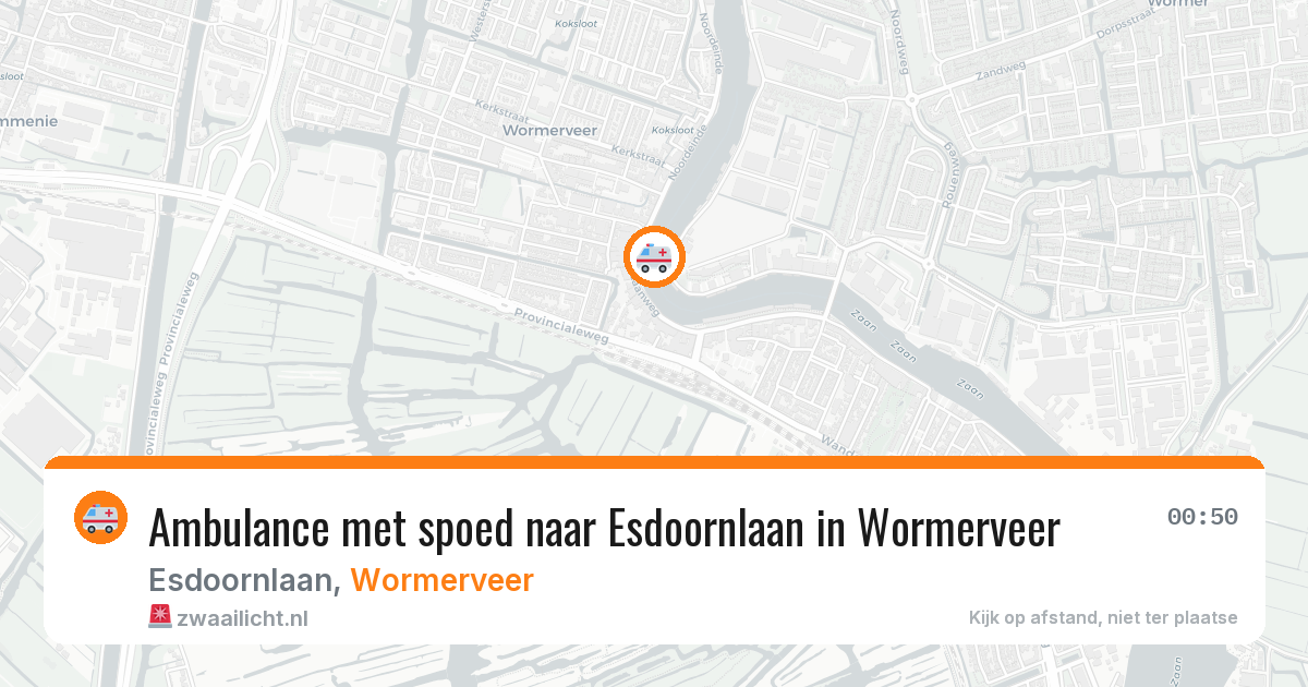 Ambulance met spoed naar Esdoornlaan in Wormerveer — 17 jan 2026