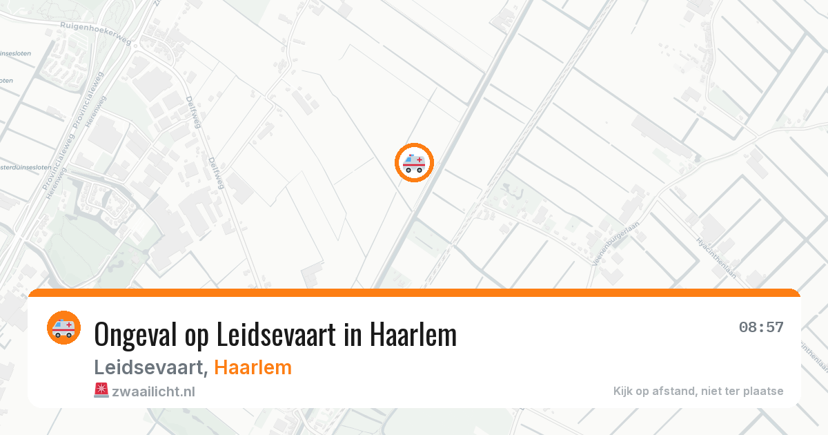 Ongeval op Leidsevaart in Haarlem — 22 jan 2026
