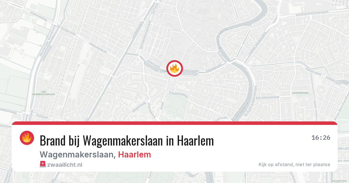 Brand bij Wagenmakerslaan in Haarlem — 25 feb 2026