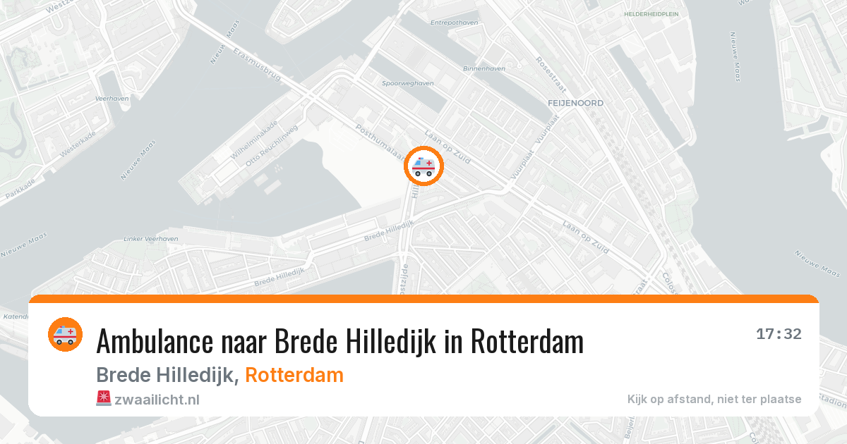 Ambulance naar Brede Hilledijk in Rotterdam — 29 jan 2026