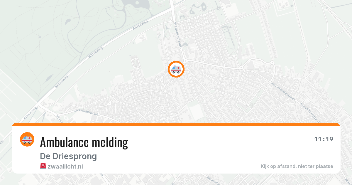 Ambulance melding — 6 apr 2026