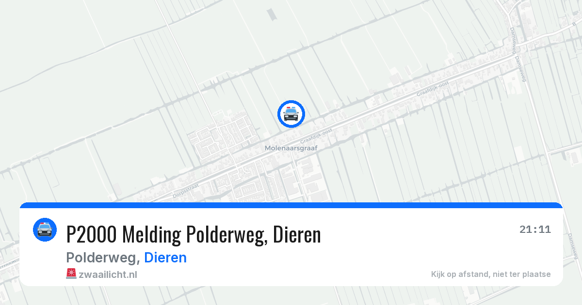 P2000 Melding Polderweg, Dieren — 7 aug 2026