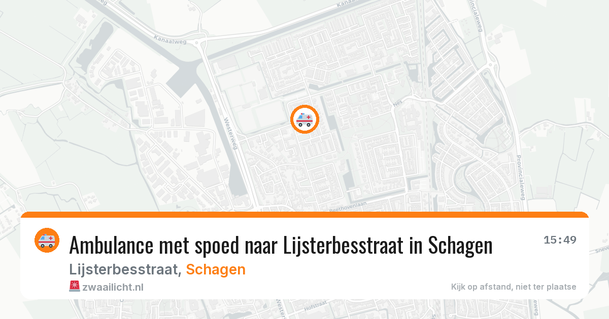 Ambulance met spoed naar Lijsterbesstraat in Schagen — 27 jun 2026