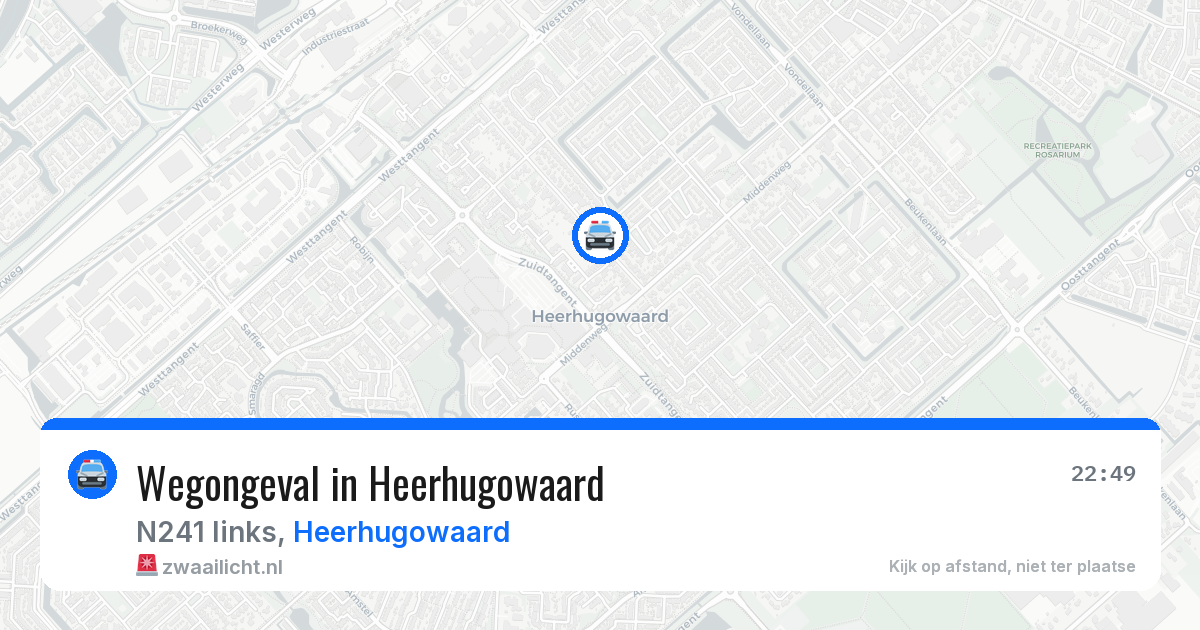 Wegongeval in Heerhugowaard — 21 mrt 2026