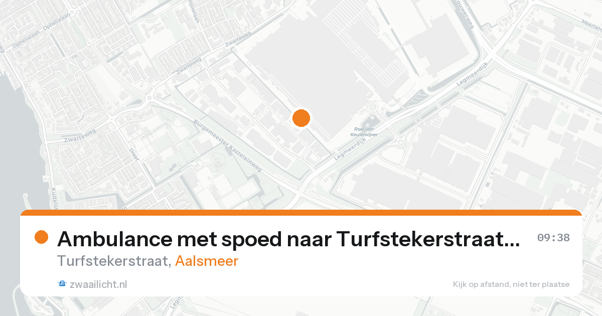 Ambulance met spoed naar Turfstekerstraat in Aalsmeer — 7 mei 2026