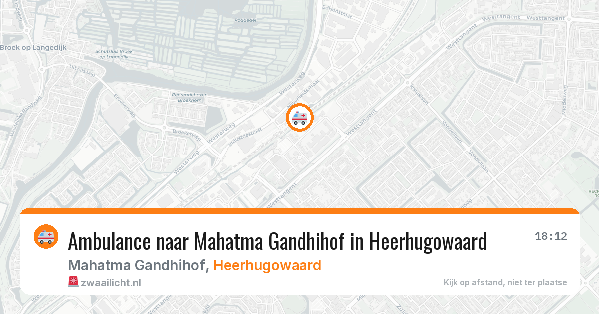 Ambulance naar Mahatma Gandhihof in Heerhugowaard — 26 jun 2026