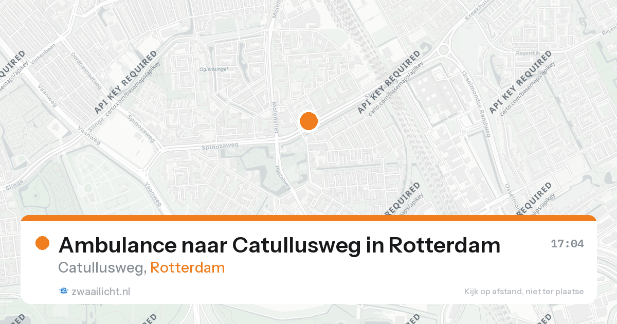 Ambulance naar Catullusweg in Rotterdam — 26 aug 2026