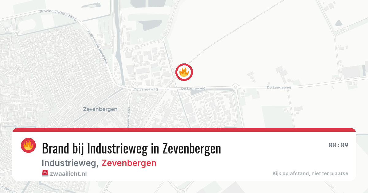 Brand bij Industrieweg in Zevenbergen — 20 mei 2026